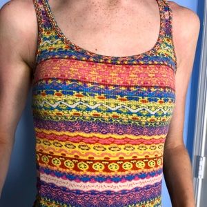 Cute multicolored tank top!